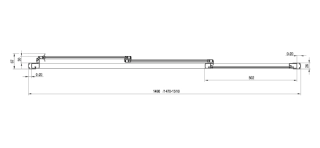 Шторка на ванну Ravak Supernova AVDP3-150 40VP0U02ZG Grape профиль сатин